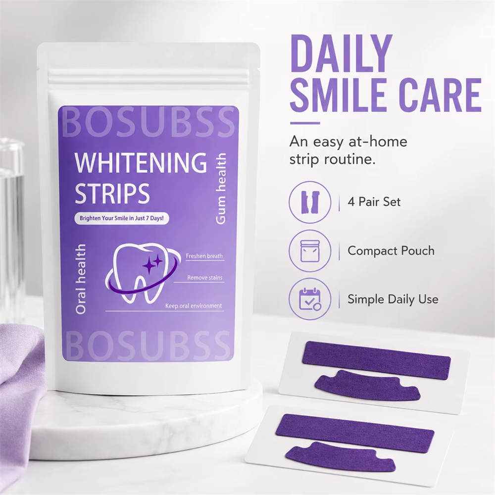 Teeth Whitening Routine - 4 пары полосок Smile Care, набор
