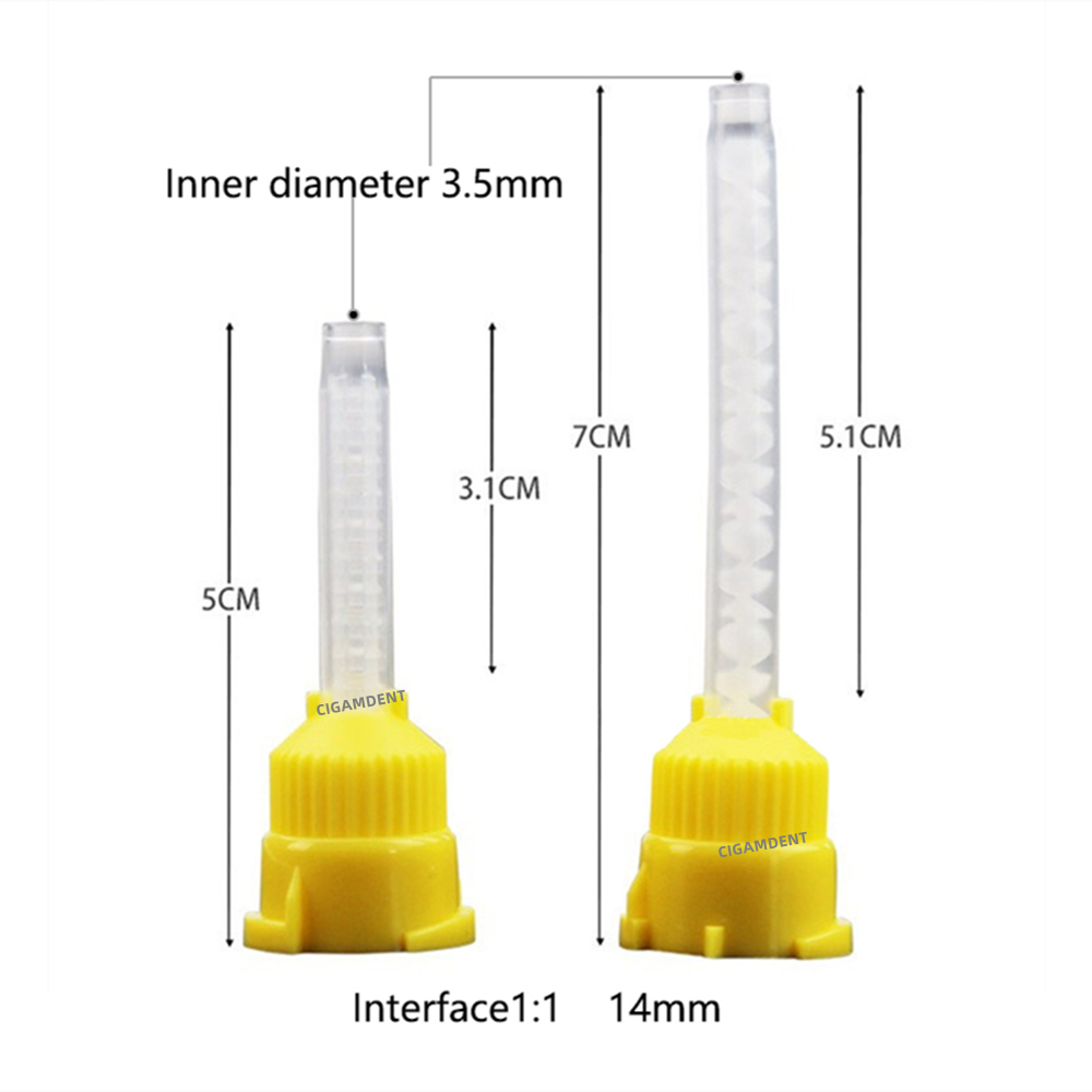 Teeth Whitening Gel Syringes - 50 шт., интраоральные насадки для смешивания,