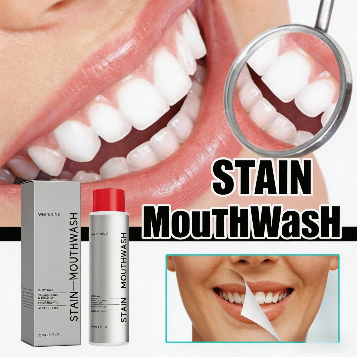 Ополаскиватель для рта от пяте – обзор и цена Whitening Mouthwash