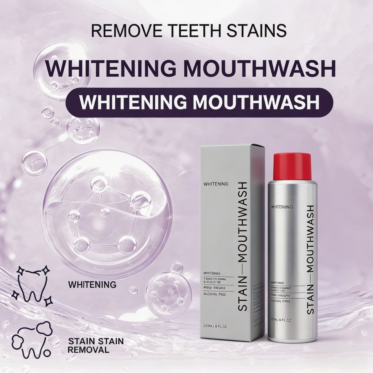 Ополаскиватель для рта от пяте – обзор и цена Whitening Mouthwash