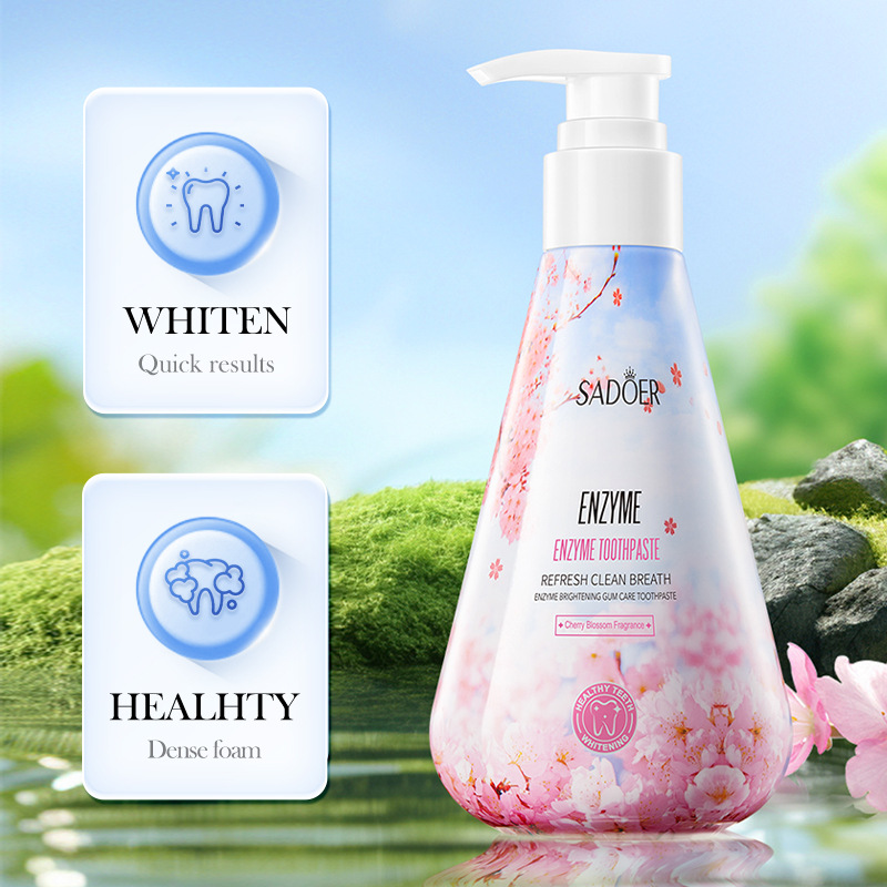 Зубная паста SADOER с пищевой  – обзор и цена Teeth Whitening Enzymes