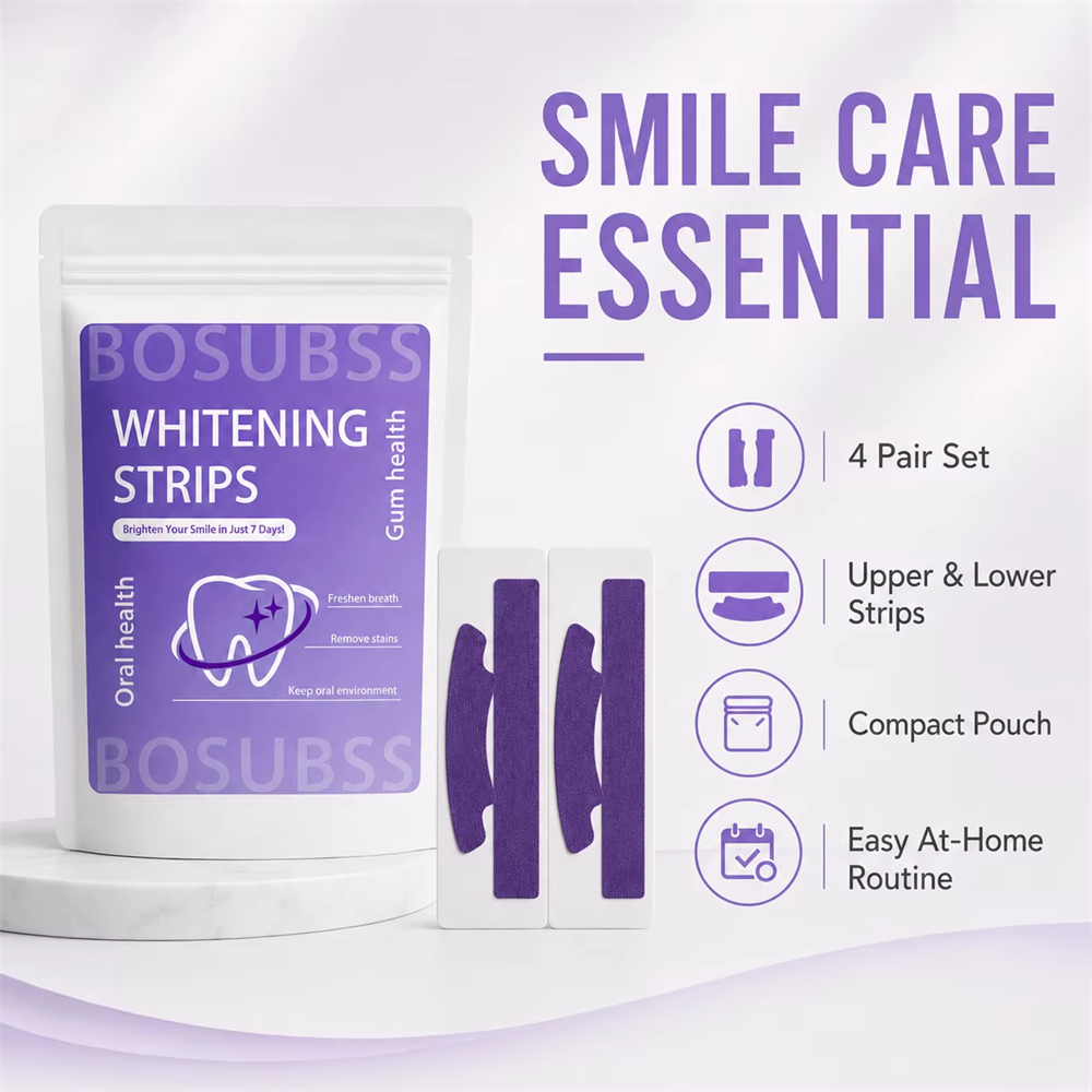 4 пары полосок Smile Care, наб – обзор и цена Teeth Whitening Routine