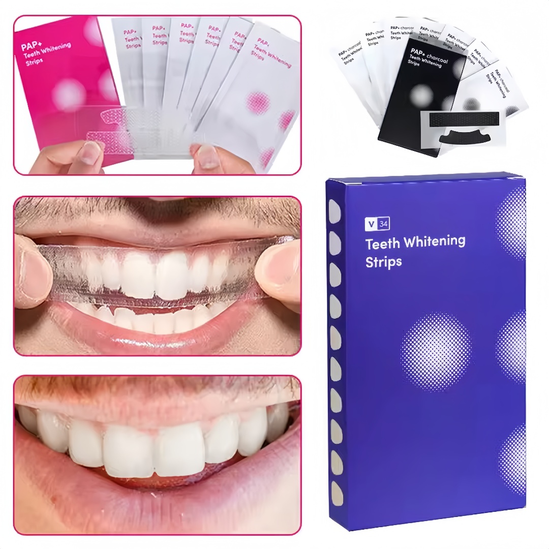 14 полосок для отбеливания зуб – обзор и цена Teeth Whitening Enzymes