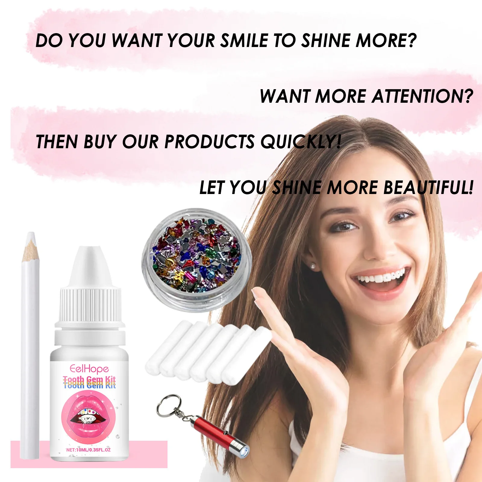 Набор для украшения зубов: DIY – обзор и цена Teeth Whitening Usa