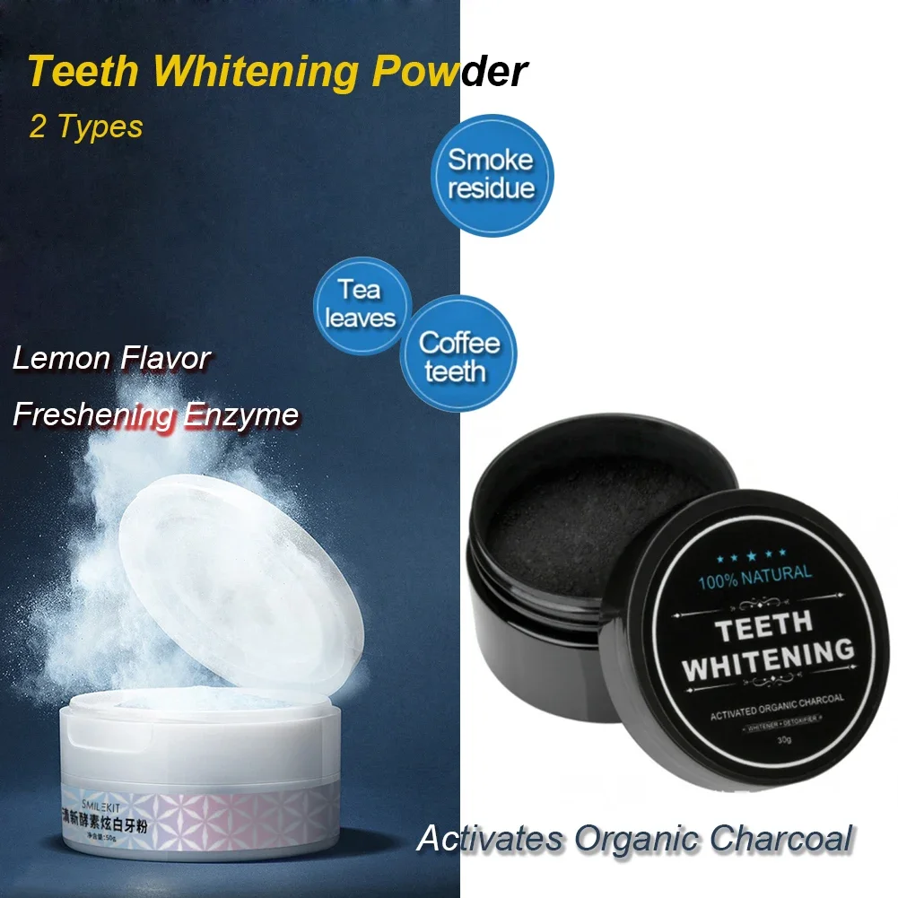 2-х типов порошка для отбелива – обзор и цена Teeth Whitening Enzymes