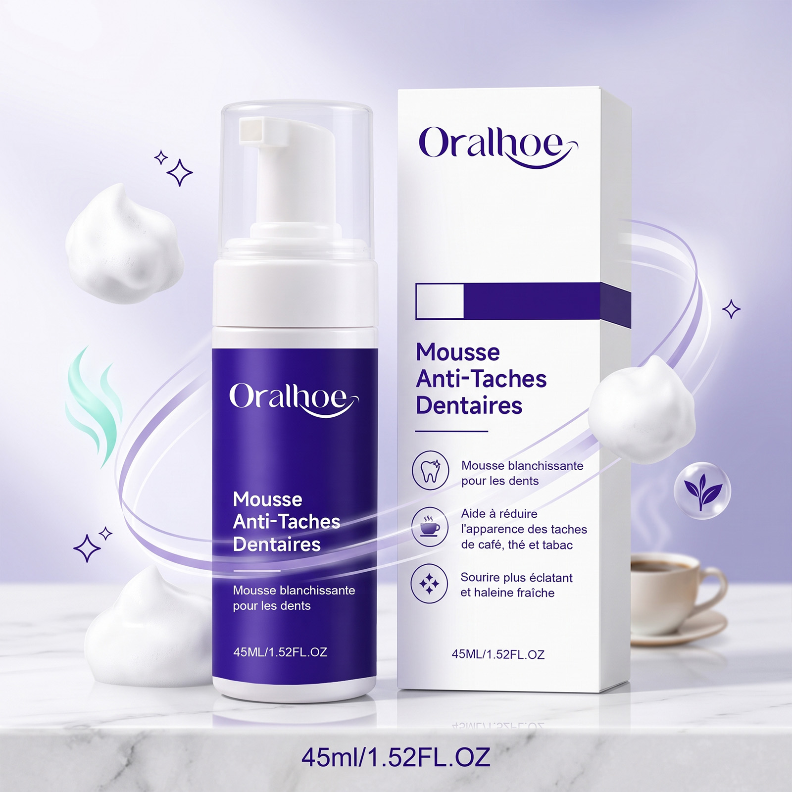 Фиолетовая зубная паста-мусс:  – обзор и цена Teeth Whitening Toothpaste