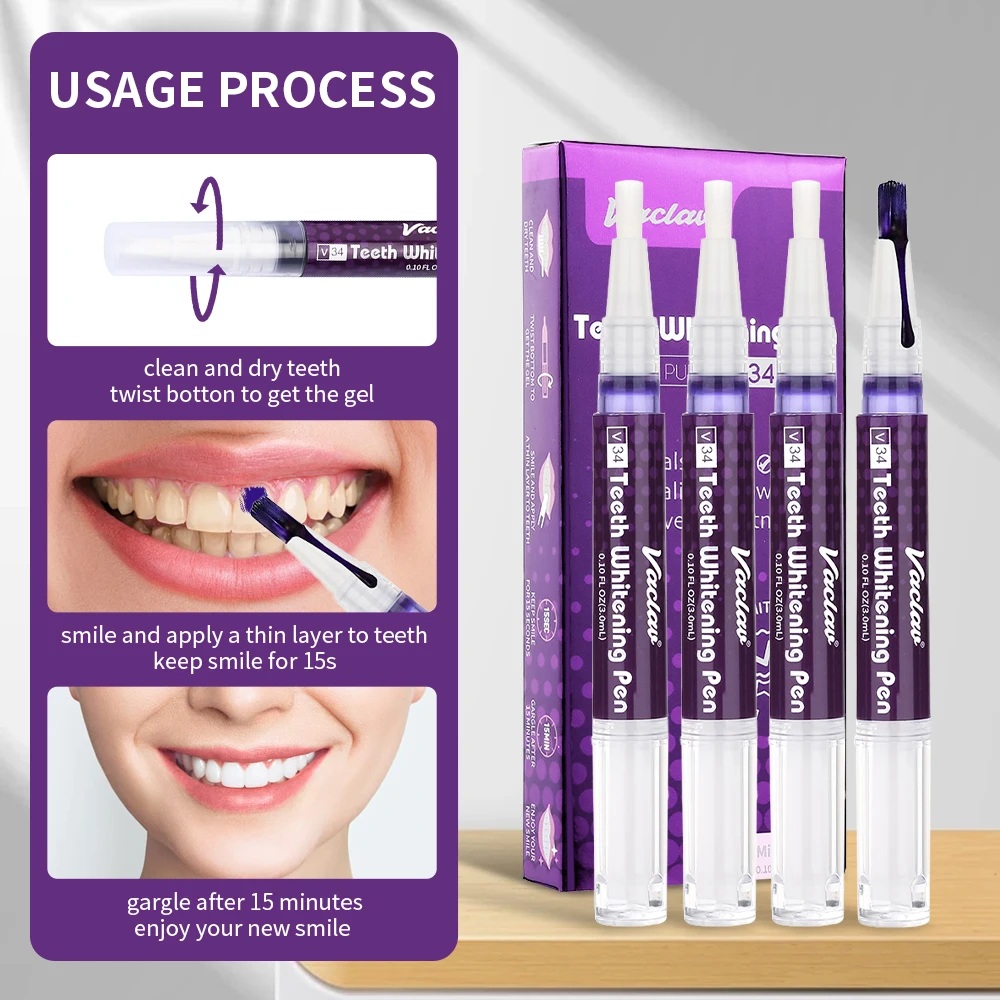 Vaclav V34 Фиолетовая гелевая  – обзор и цена Whitening Mouthwash